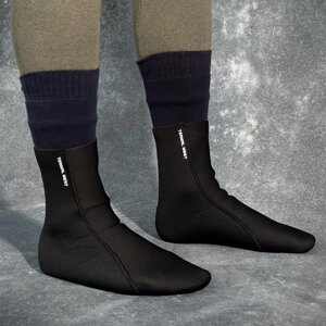 Міцні чоловічі Шкарпетки Termal Mest з неопрену / Трекінгові Термоноски чорні розмір 41-42
