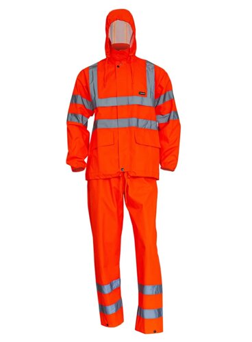 Sizam костюм від дощу з PU + PVC покриттям помаранчевий, розмір M, Glasgow 30234