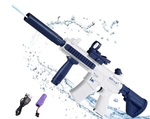 Акумуляторний водяний автомат з прицілом Water Gun M416 синій