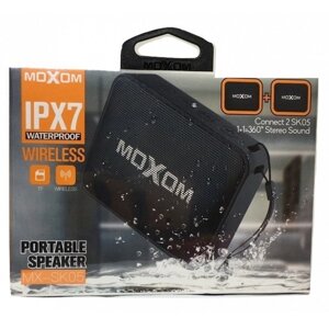 Колонка Bluetooth MOXOM MX-SK05 (TF Card/Захист від води) чорний