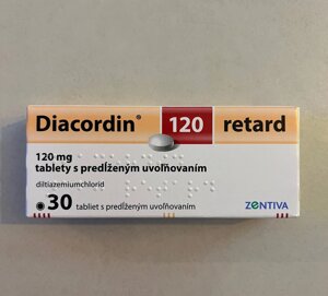 Діакордин 120 мг 30 таблеток в Києві від компанії ЕвроМедЕкспресс
