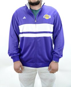 Куртка Вітрівка Мастерка Adidas NBA Los Angeles Lakers Фіолетова