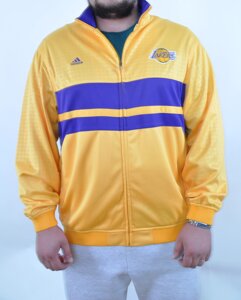 Куртка Вітрівка Мастерка Adidas NBA Los Angeles Lakers Жовта