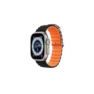 Ремінець для годинника Apple Watch Ocean two-tone 42/44/45/49mm 26. Black-Orange