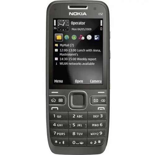 Мобільний телефон Nokia E52 Black 2.4" 3.2 Мп 1500 мАг 3G GPS, нокіа E52