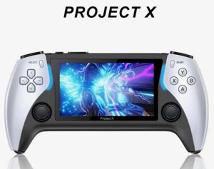Портативна ігрова консоль PROJECT-X, 4,3-дюймовий IPS-екран, портативний ретро-ігровий плеєр, HD графіка