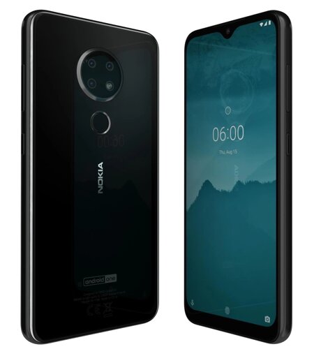 Смартфон nokia 6.2 4/128GB black 2SIM 6.3" IPS 16 мп+8 мп+5 мп 3500 мач 4G NFC