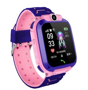 Розумний годинник Q12 для дітей з функцією дзвінків 2G та GPS-монітором, Q12 smart watch дитячі Pink