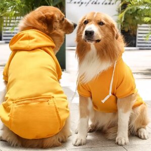 Зимовий одяг для собак XL, толстовка з флісу з капюшоном для домашнього вихованця, розмір XL