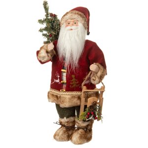 Фігура Санта з санками 46 см Uniсorn Studio 16011-008