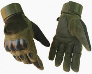 Тактичні рукавички із Закритими Пальцями Зелений Clefers Tactical GLFR розмір М - Військові Осінньо-Зимові (5002113М)