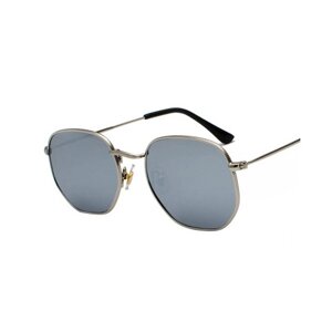 Сонцезахисні окуляри ShangeWFJia із шестигранною оправою Silver (SV0050-55)