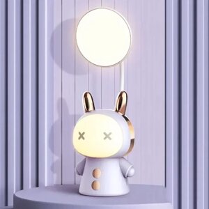 Настільна дитяча лампа-нічник SV у вигляді кролика USB Фіолетовий (sv3490)