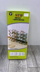 Органайзер полиця для взуття компактна стійка складана Shoe Rack YH 8802