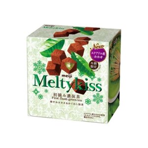 MEIJI Melty Kiss Green Tea сезонний шоколад з матча, 52 гр