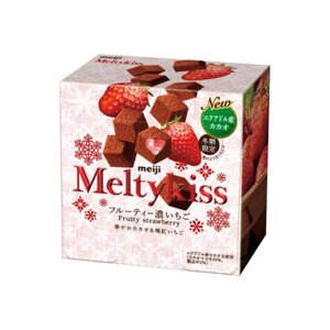 MEIJI Melty Kiss Strawberry сезонний шоколад з полуницею, 52 гр