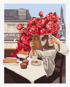 Картина за номерами Ідейка Квітучий Париж 40х50 см