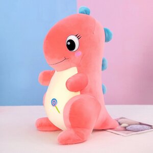 Плюшева іграшка милий дракон ( динозавр) рожевий 80 см