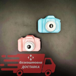 Дитячий цифровий фотоапарат з дисплеєм, повна комплектація, гарна якість фото GM14 Синій