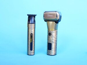 Електробритва Hatteker для чоловіків з T-подібним тримером, стриженням бороди та волосся, LED-дисплей