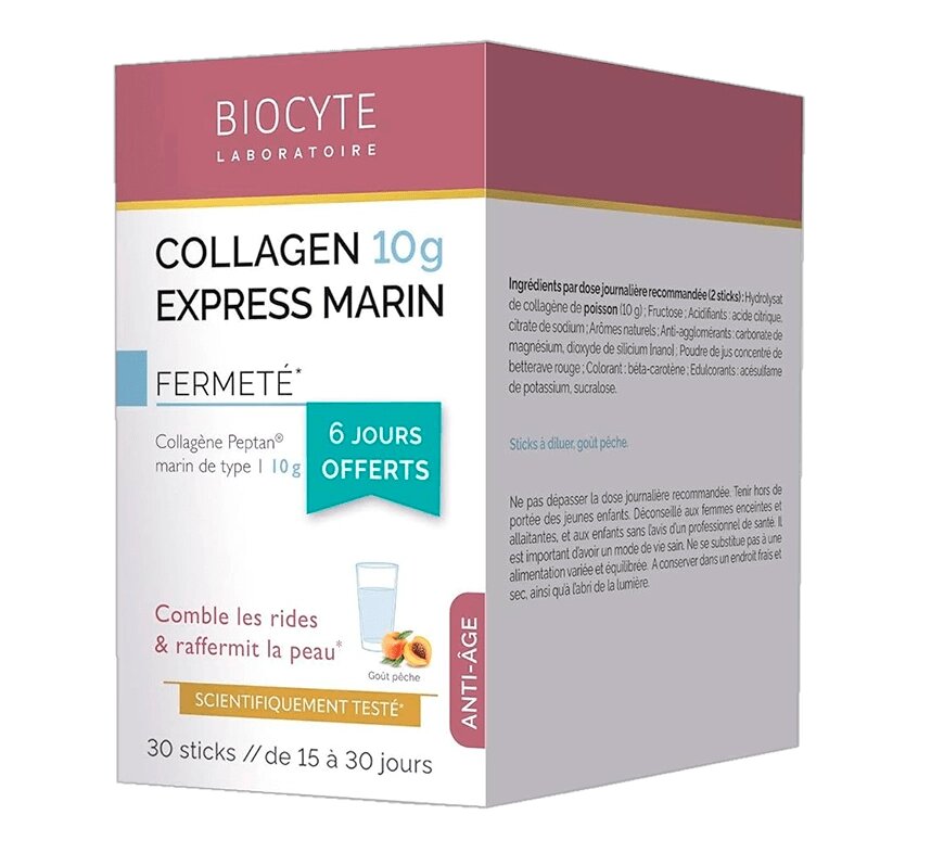 Дієтична добавка для надання пружності шкіри Biocyte Collagen Express від компанії Кілометр - фото 1