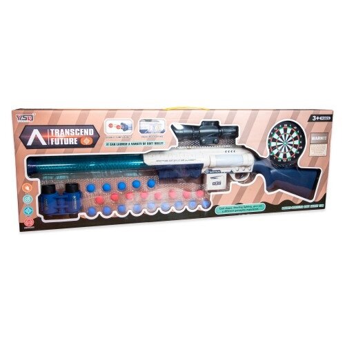 Дитячий Бластер-автомат на м'яких кульках зі світломузикою від компанії Кілометр - фото 1