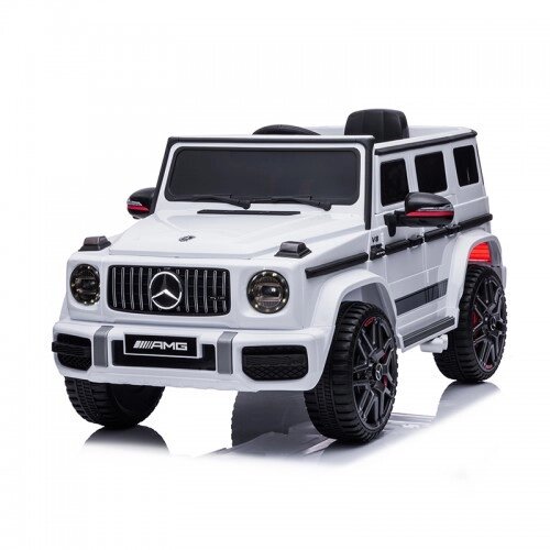 Дитячий електромобіль Mercedes G63 AMG білого кольору BBH-0003B від компанії Кілометр - фото 1