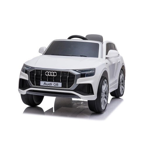Дитячий електромобіль позашляховик Audi Q8 білого кольору JJ2066BO від компанії Кілометр - фото 1