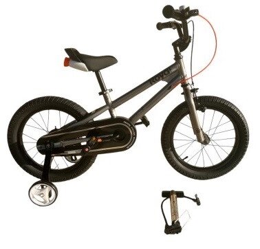 Дитячий Велосипед 7th Freestyle – 16 Дюймів, Сірий Колір, Сталева Рама, Повна Комплектація від компанії Кілометр - фото 1