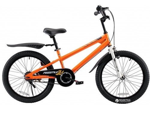Дитячий Велосипед Freestyle 3.0 – 20 Дюймів, Помаранчевий Колір, Регульоване Кермо, Сталева Рама від компанії Кілометр - фото 1