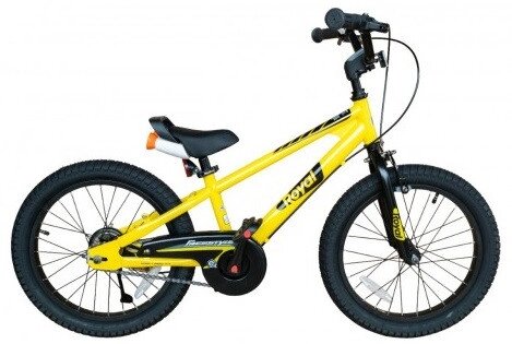 Дитячий Велосипед Royal Baby Freestyle 18 Дюймів Жовтого кольору, З Підніжкою І Дзвіночком від компанії Кілометр - фото 1