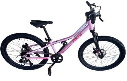 Дитячий Велосипед Royal Baby Junior 24 Дюйма, 8 Швидкостей, Синій Колір, Алюмінієва Рама від компанії Кілометр - фото 1