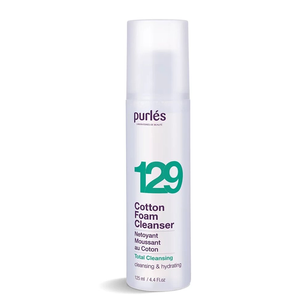 Очищаюча Пінка Для Особи З Екстрактом Бавовни Purles 129 Cotton Foam Cleanser, 125 мл від компанії Кілометр - фото 1