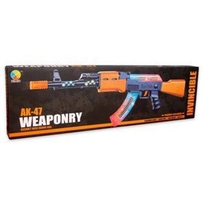 Дитячий іграшковий автомат АК-47 з вібрацією та світломузикою