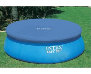 Тент із ПВХ для надувного круглого басейну Intex 28021 діаметром 3,05м. || Покриття Intex для басейну