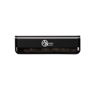 Антистатична щіточка для чищення вінілу Carbon Fiber Brush Black Alu - Black Edition - White Logo