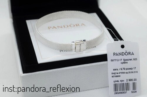 Браслі Пандора Pandora Reflexions рефлешн плоский