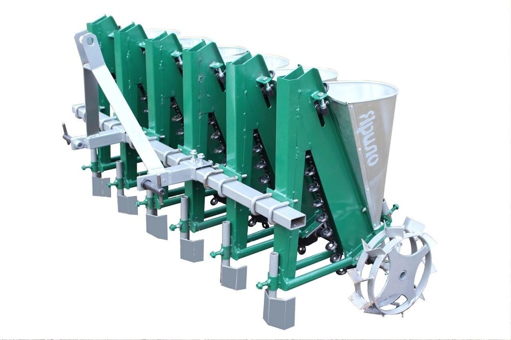 Часникосажалка 6-ти рядна з бункерами для добрив тракторна економ від компанії Agrofast - фото 1