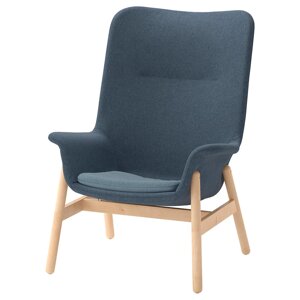 Крісло з високою спинкою ІКЕА VEDBO gunnared blue (00552223)