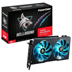 Відеокарта AMD radeon RX 7600 8GB GDDR6 powercolor hellhound (RX 7600 8G-L/OC)