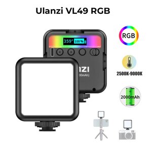 Кольорове RGB накамерне світло Ulanzi VL49 RGB чорне