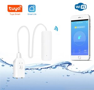 WiFi датчик протікання, затоплення і рівня води Tuya, SmartLife