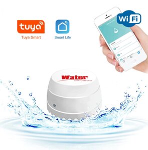 WiFi датчик протікання, затоплення води Tuya, SmartLife