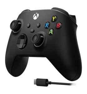 Бездротовий геймпад Microsoft Xbox Wireless Controller Carbon Black (QAT-00002)