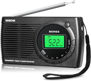 Радіо Benss з батарейним живленням FM/AM/SW