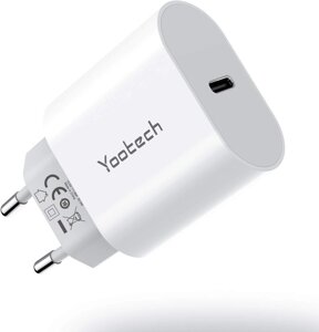 СТОК! Зарядний пристрій yootech USB C, блок живлення 20 Вт для iPhone