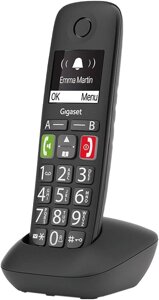 Телефон Gigaset E290 Аналоговий/DECT Чорний АОН