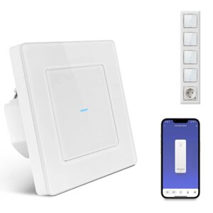 Вимикач освітлення AVATTO Smart Home WLAN для прихованого монтажу 50 x 50 мм