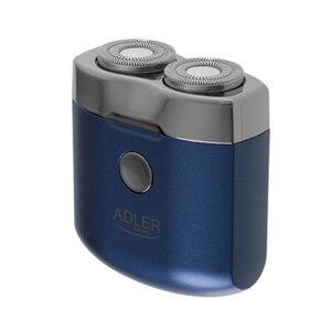 Електробритва дорожня чоловіча Adler AD 2937 Синій бездротовий акумулятор з USB зарядкою з головкою, що миється