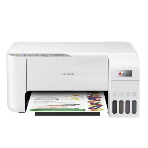 Струменевий принтер для друку сканер та ксерокс МФУ 3 у 1 Epson EcoTank L3256 White кольоровий для дому та офісу інтерфейси